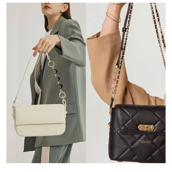 🆕 5Pcs Purse Extender Chain, Bag Extender Purse Strap Extension Replacement - Picture 6 of 7